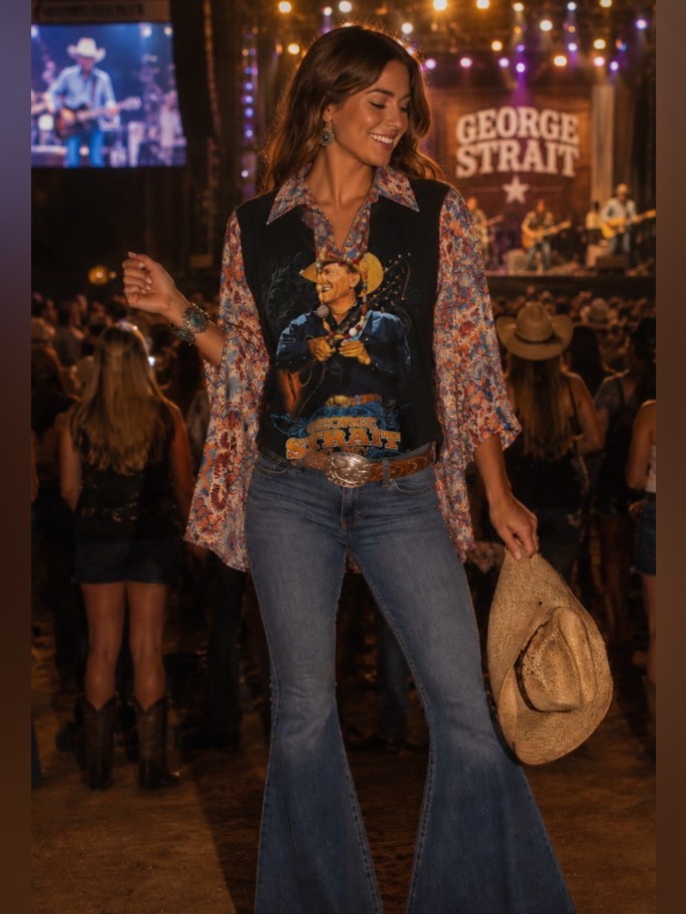 ❤️George Strait Collared Bandcho